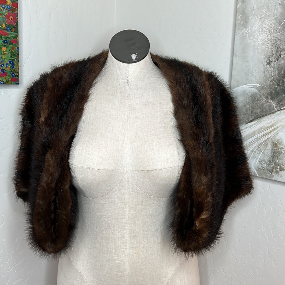 Real sable shawl. Vintage.  Sable. - Picture 13 of 16
